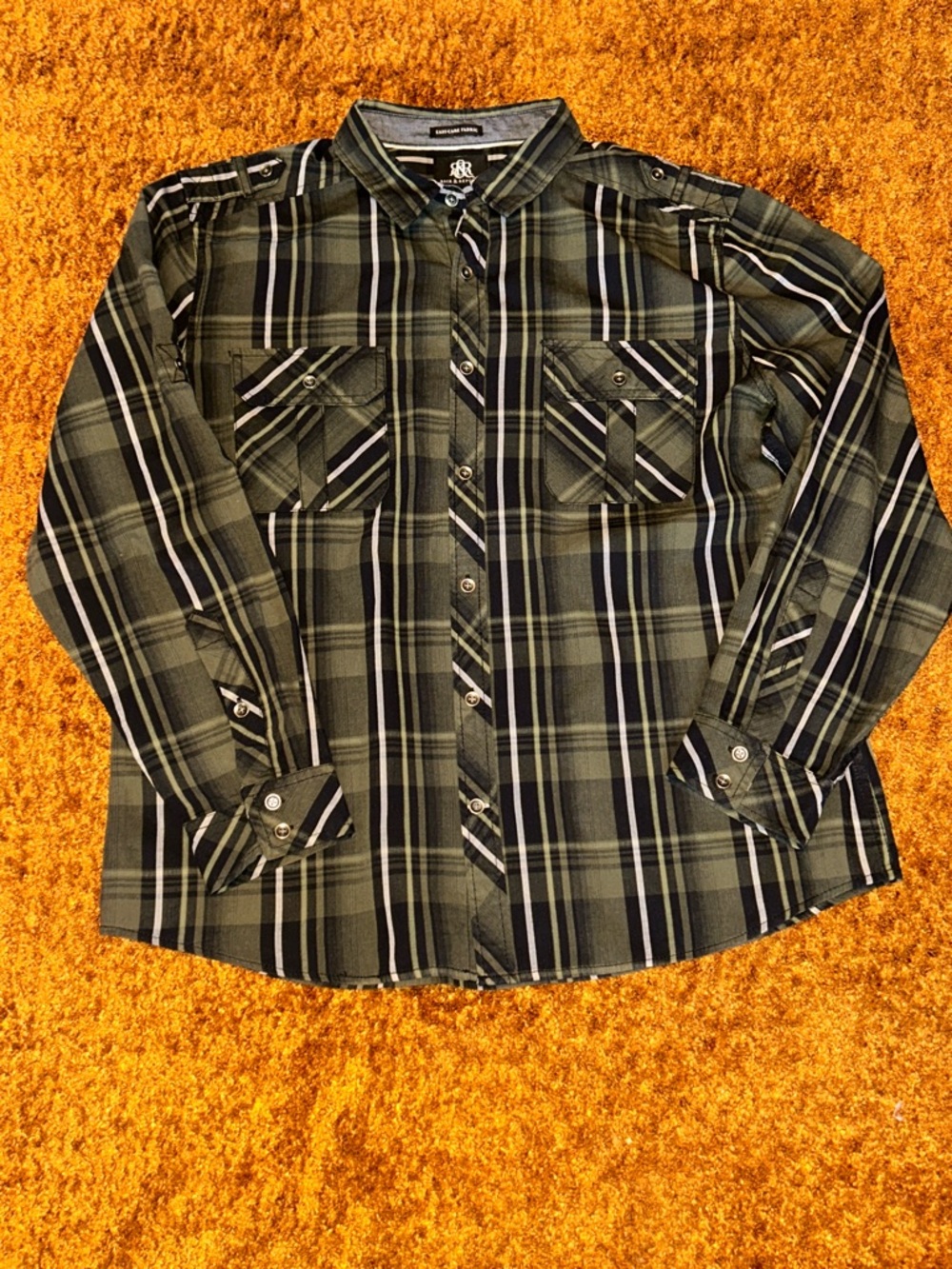 Rock & Republic Black Casual Button Down Shirt